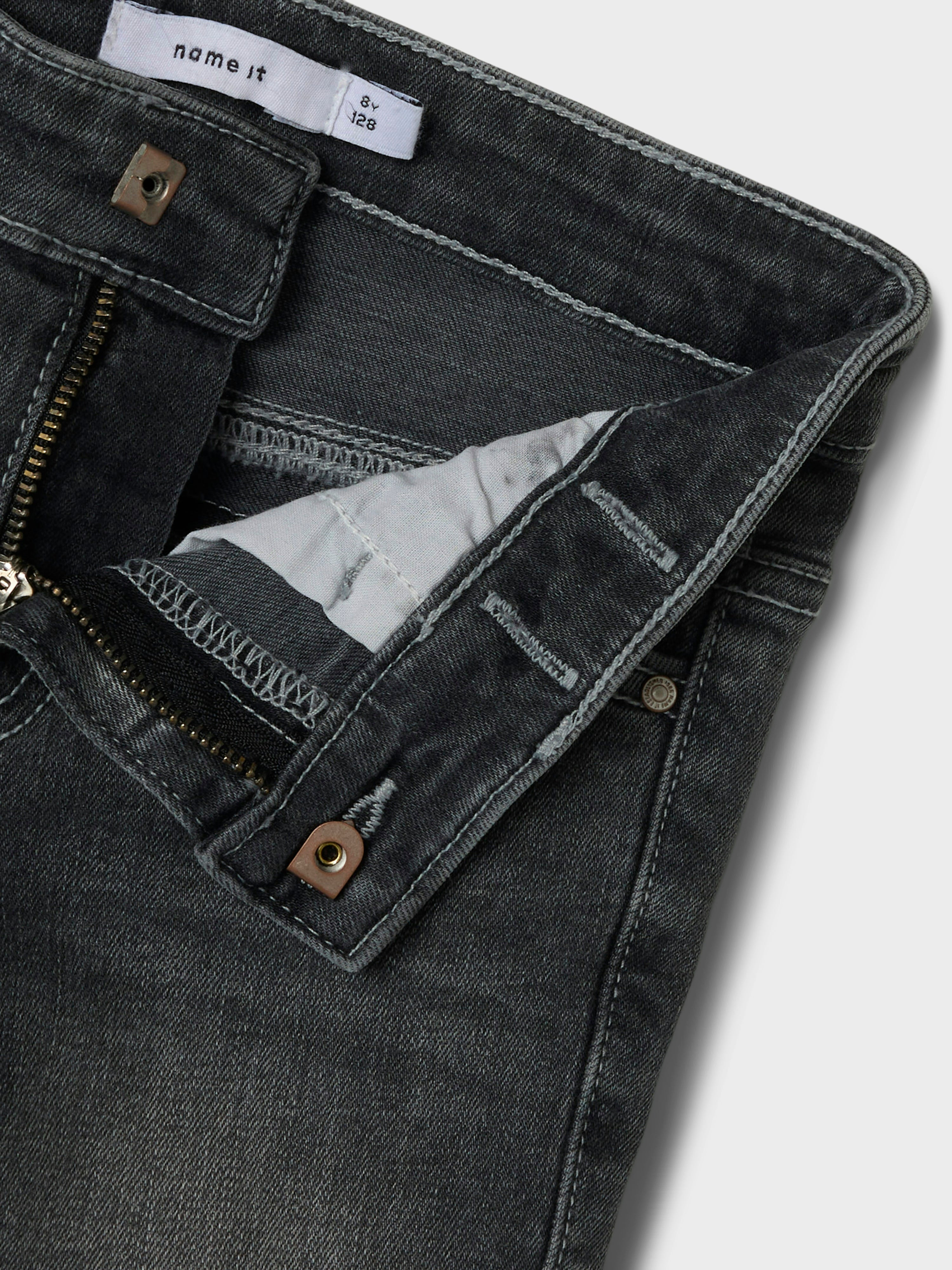 NKFPOLLY Jeans - Dark Grey Denim